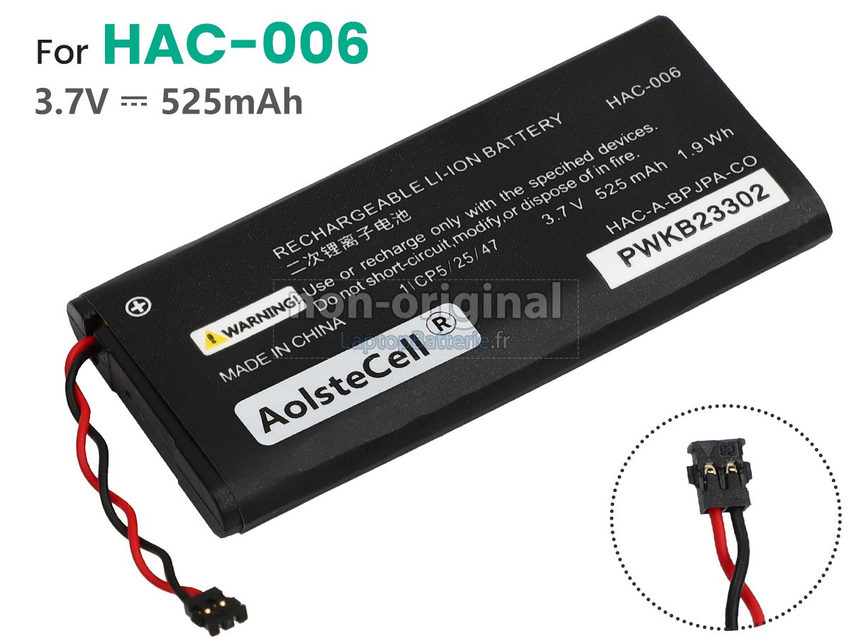 Batterie pour Nintendo HAC-006