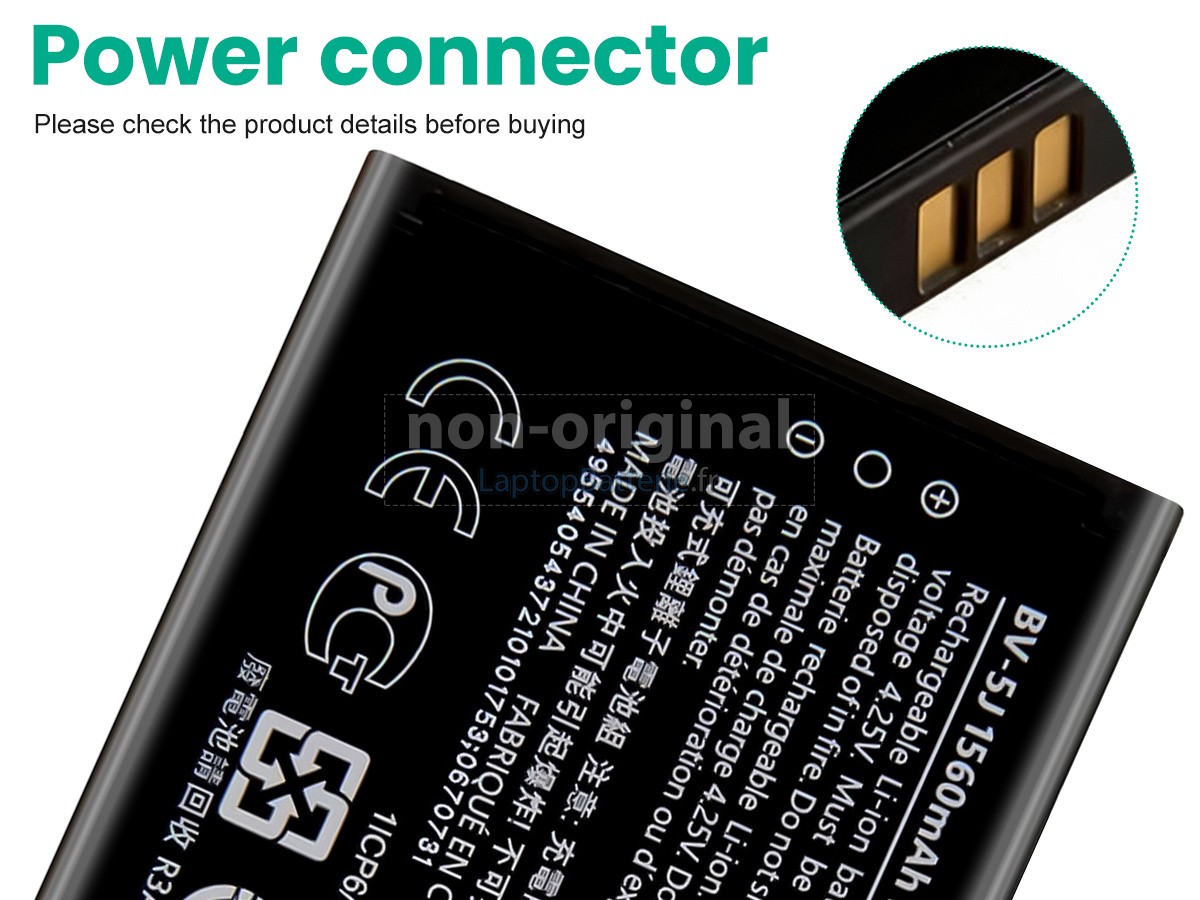 Batterie pour Nokia LUMIA 435 DUAL SIM RM-1069