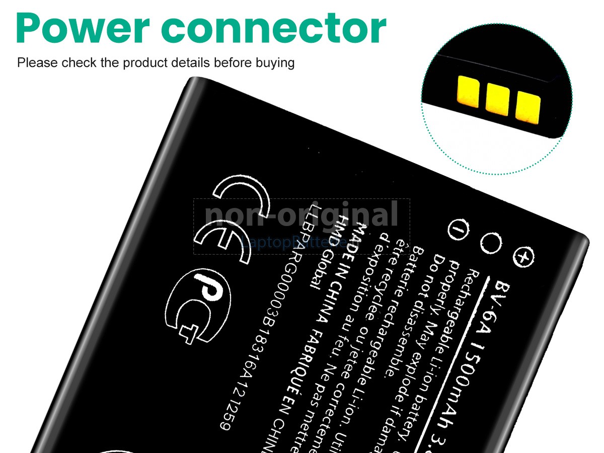 Batterie pour Nokia 2720 V FLIP TA-1295