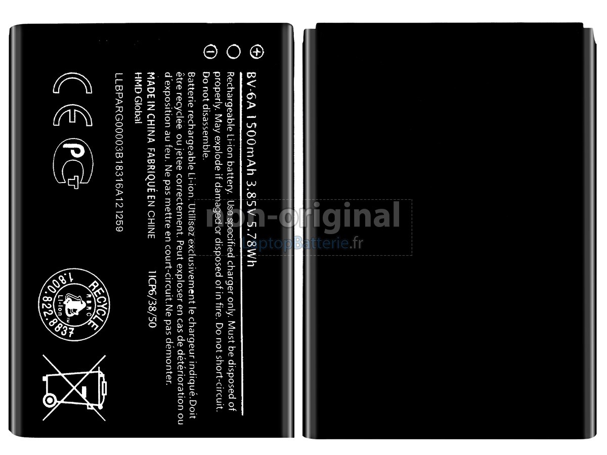 Batterie pour Nokia 2720 V FLIP TA-1295