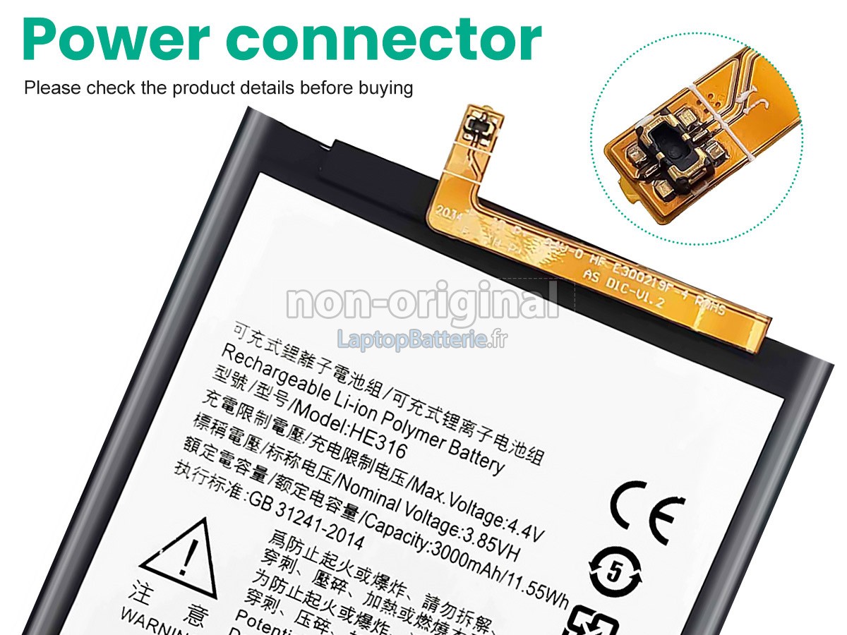 Batterie pour Nokia TA-1000