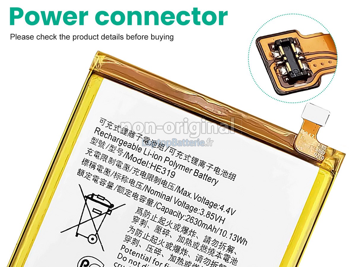 Batterie pour Nokia TA-1020
