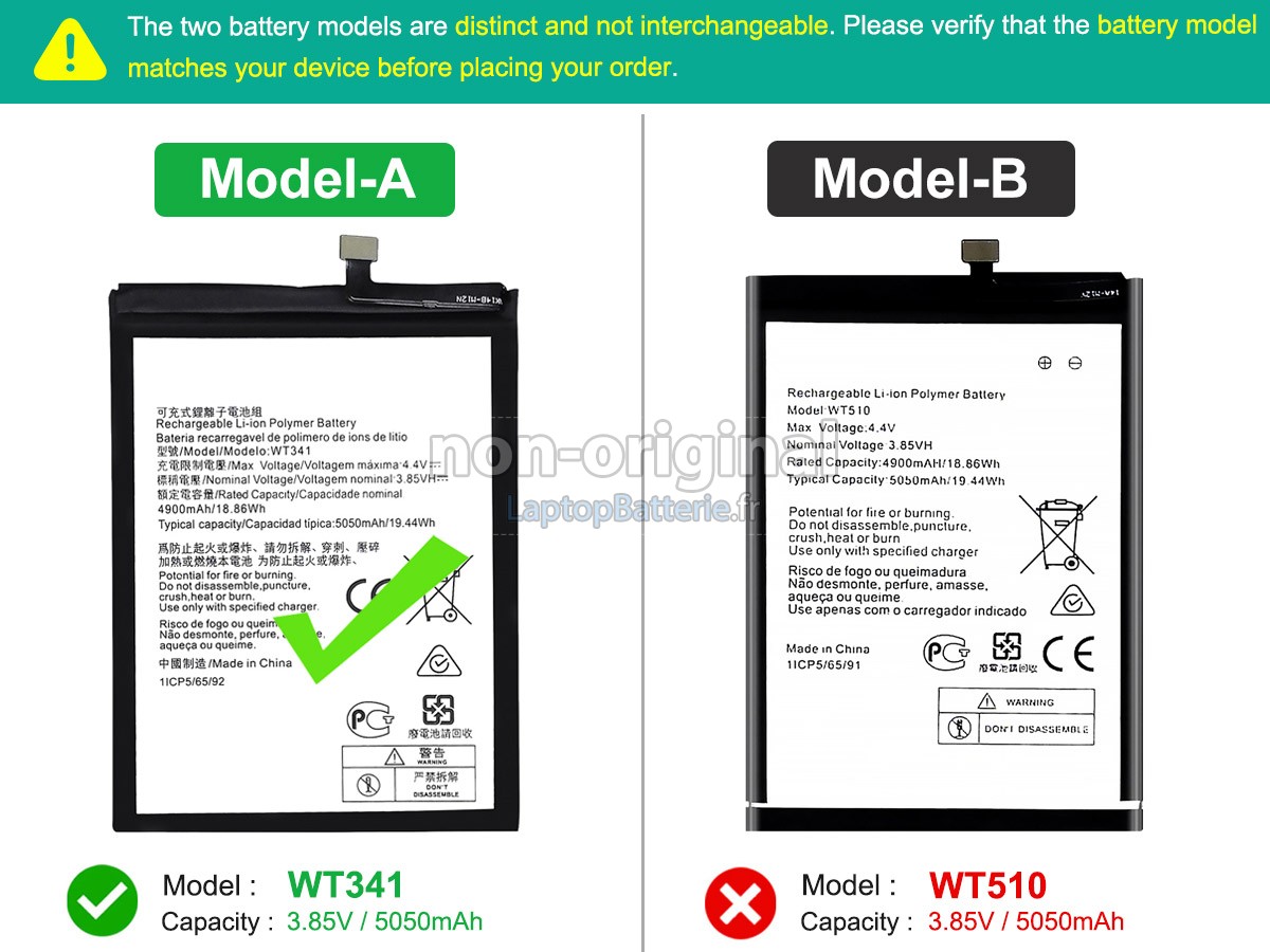 Batterie pour Nokia TA-1426
