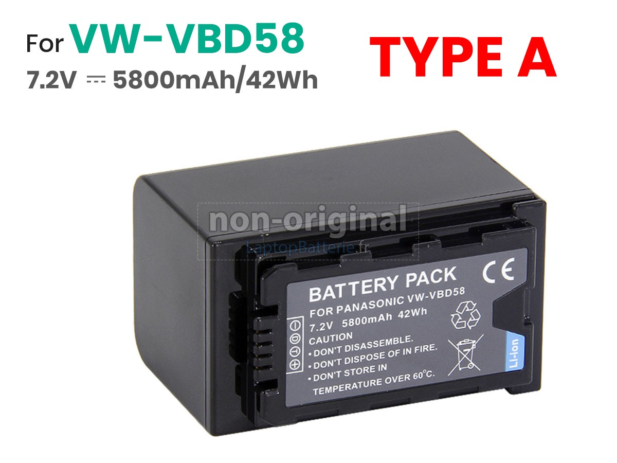Batterie pour Panasonic VW-VBD78