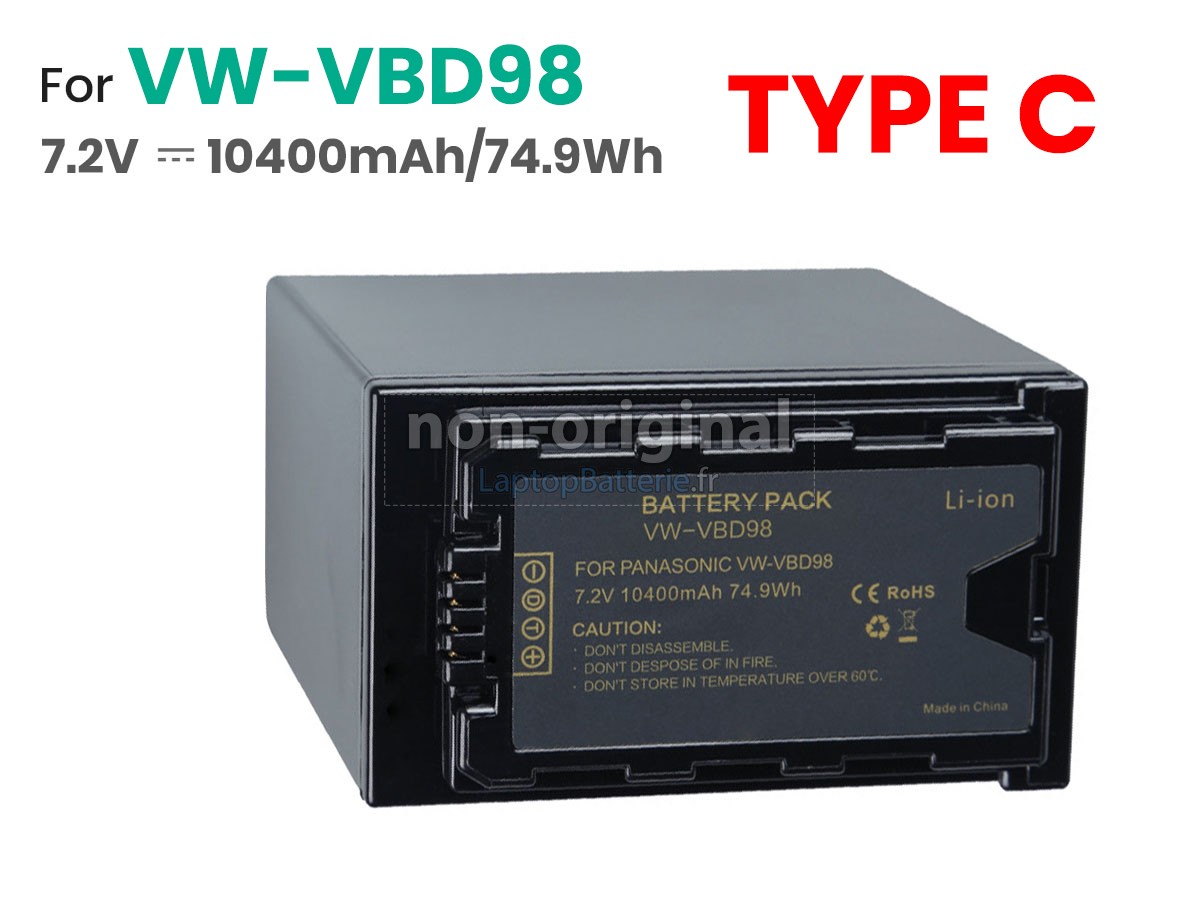 Batterie pour Panasonic VW-VBD78