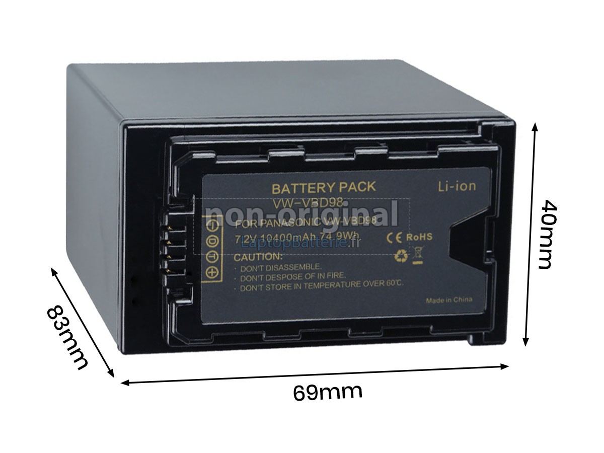 Batterie pour Panasonic VW-VBD78