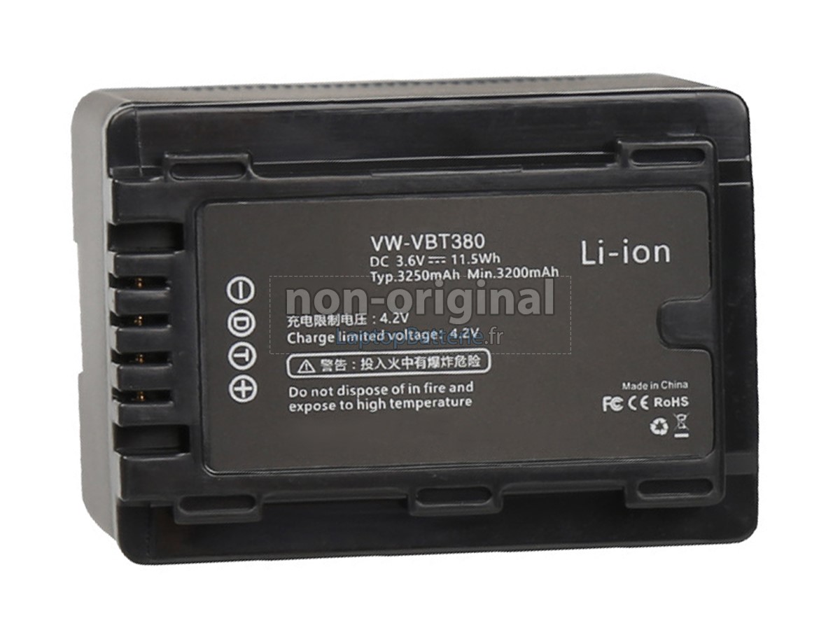 Batterie pour Panasonic VW-VBT380