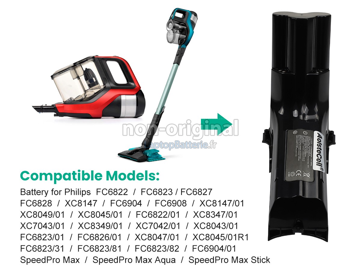 Batterie pour Philips SPEEDPRO MAX STICK