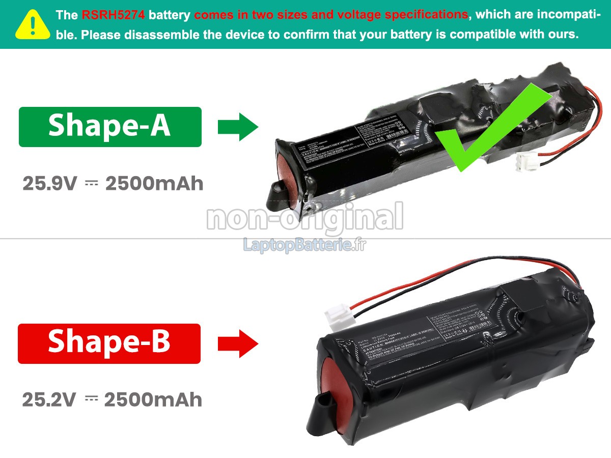 Batterie pour Rowenta RH8876