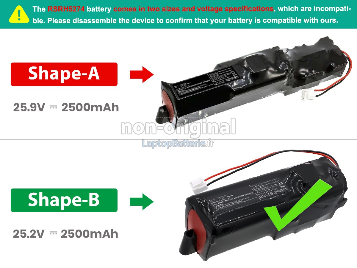 Batterie pour Rowenta RH8876