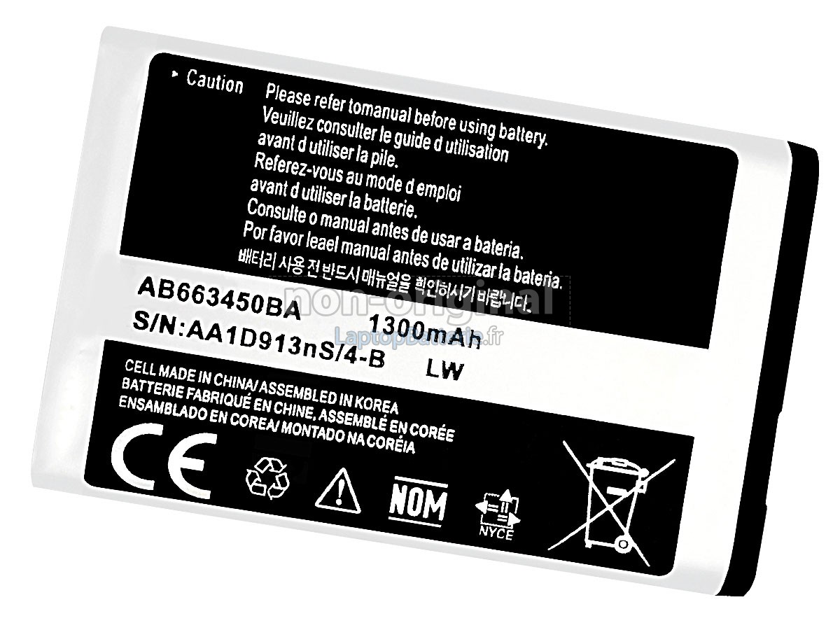 Batterie pour Samsung SGH-A847