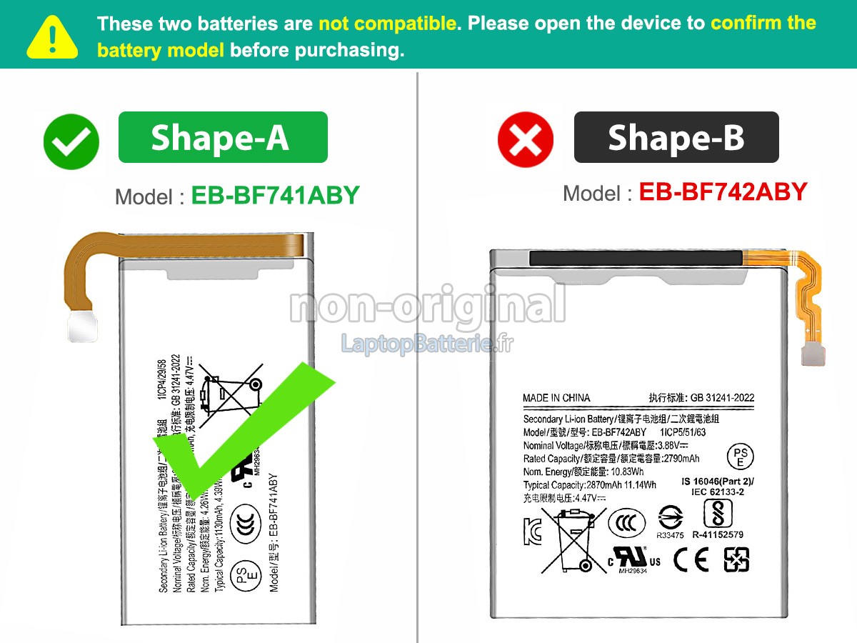 Batterie pour Samsung Z FLIP 6