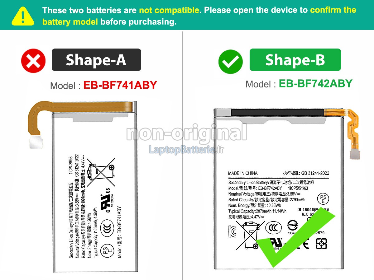 Batterie pour Samsung Z FLIP 6