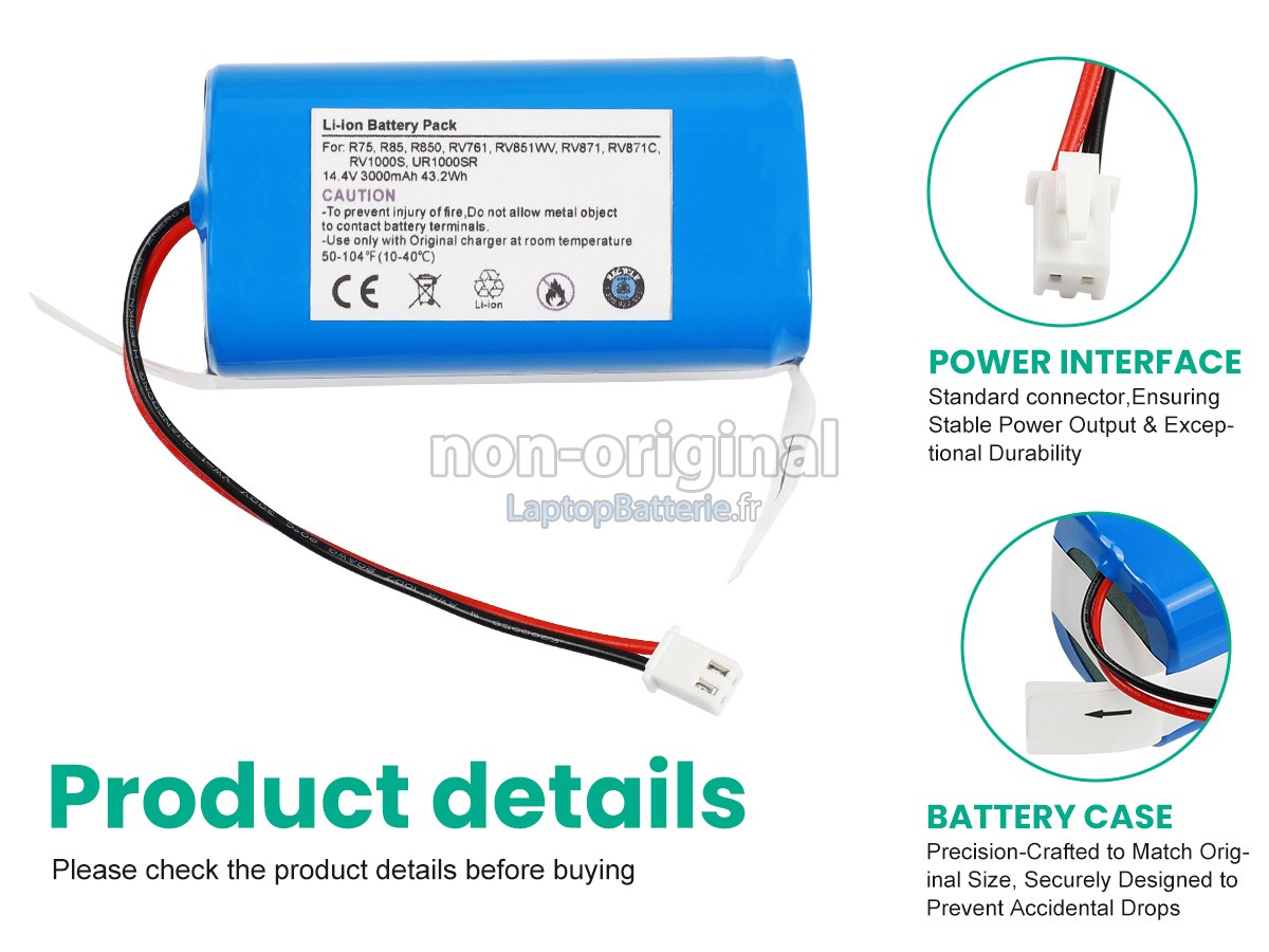 Batterie pour Shark AV752