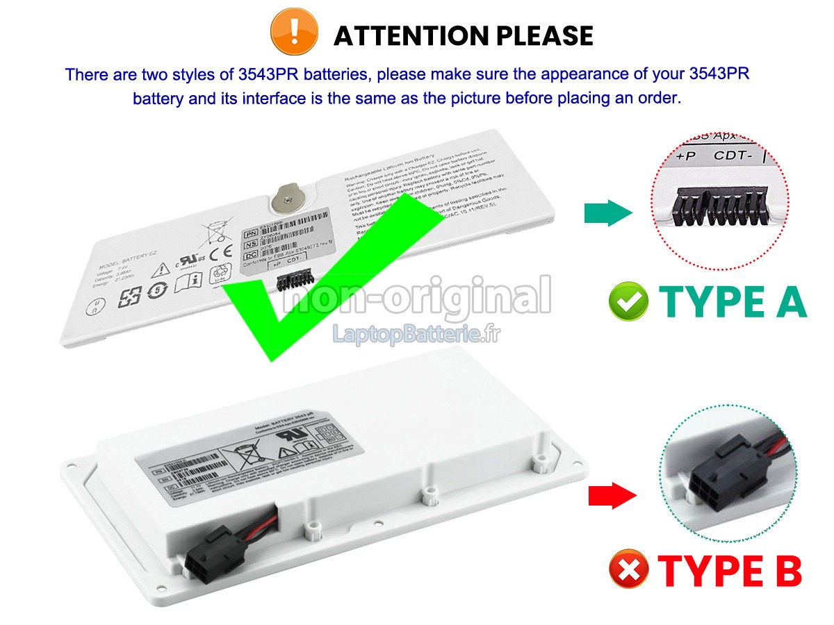 Batterie pour Trixell 3543PR