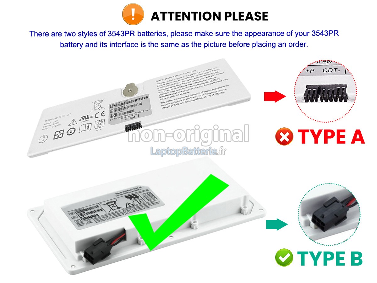 Batterie pour Trixell 3543PR