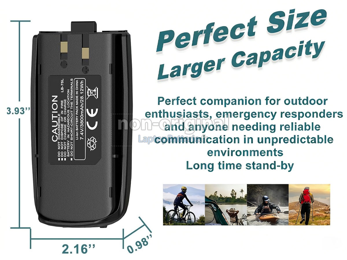 Batterie pour TYT TH-UV8000D