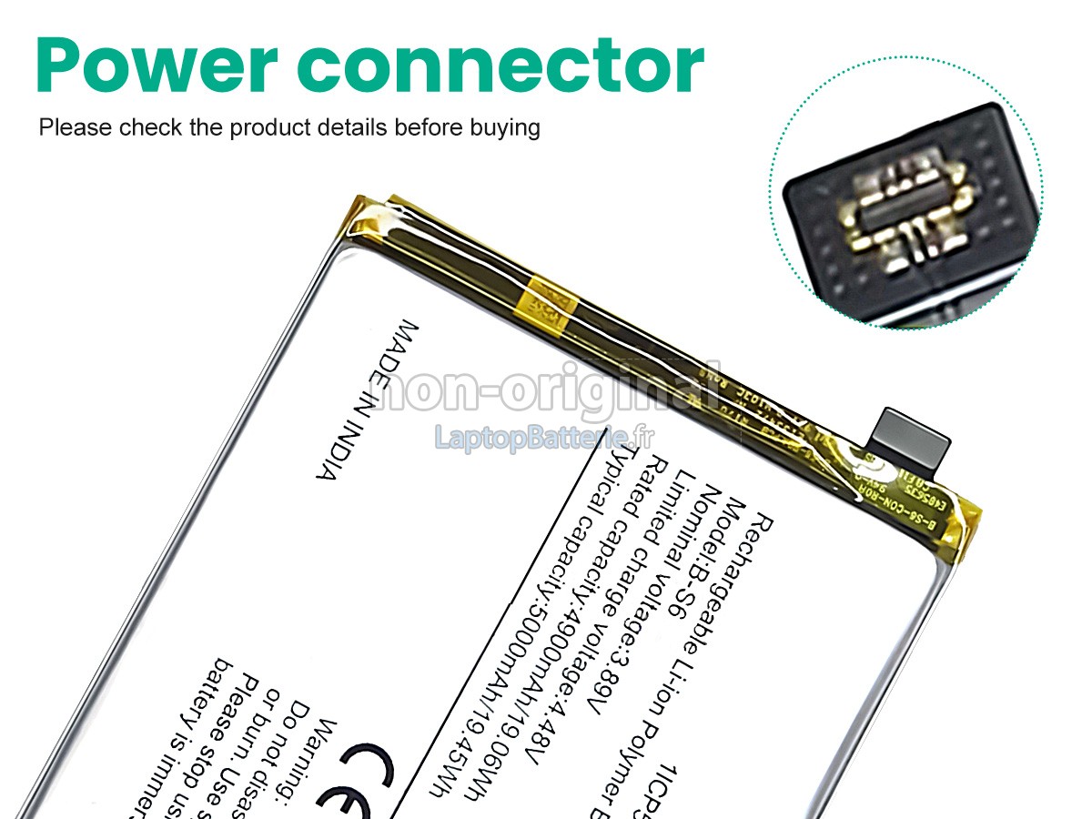 Batterie pour Vivo IQOO Z5 5G V2148A
