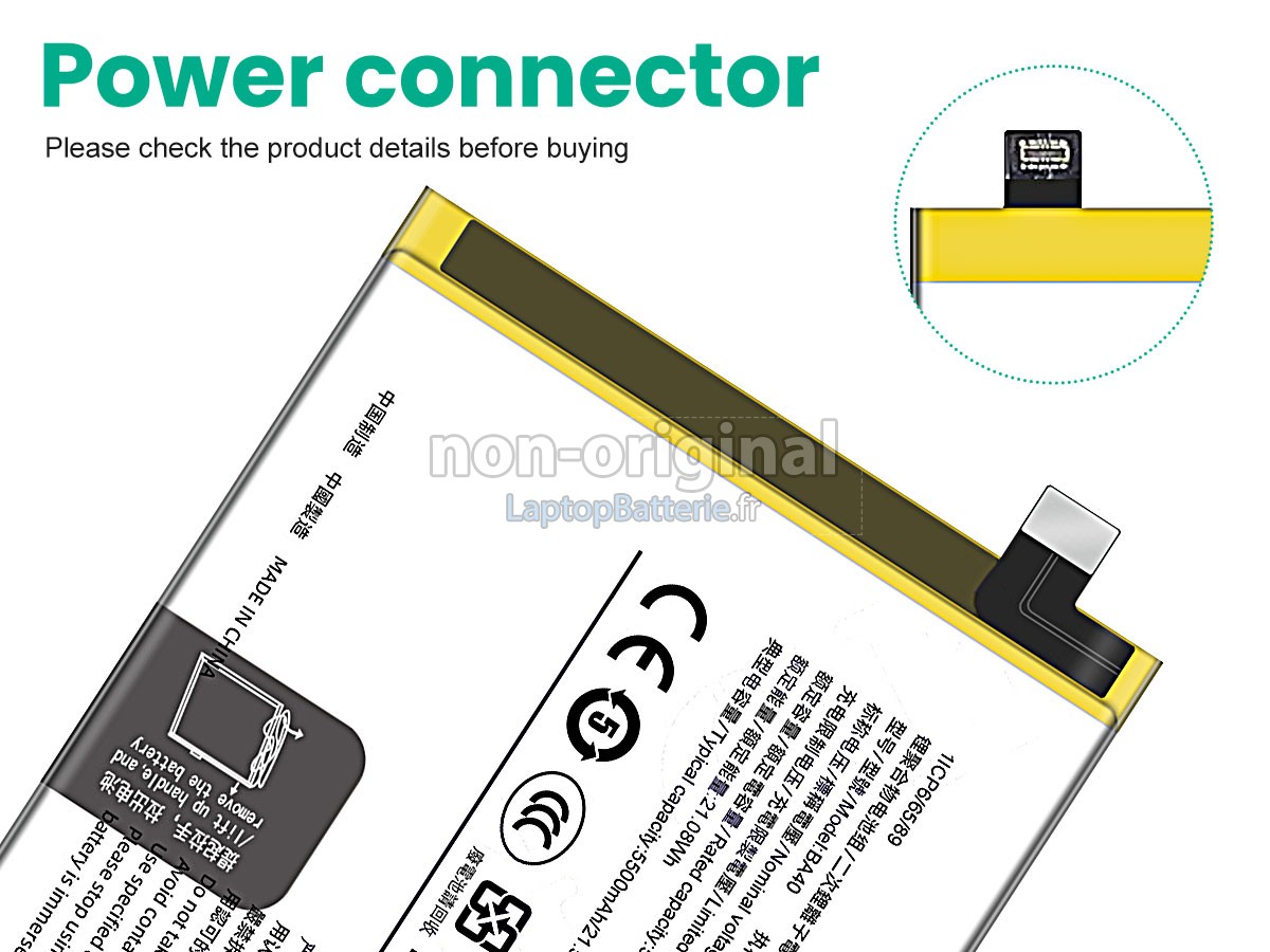 Batterie pour Vivo BA40