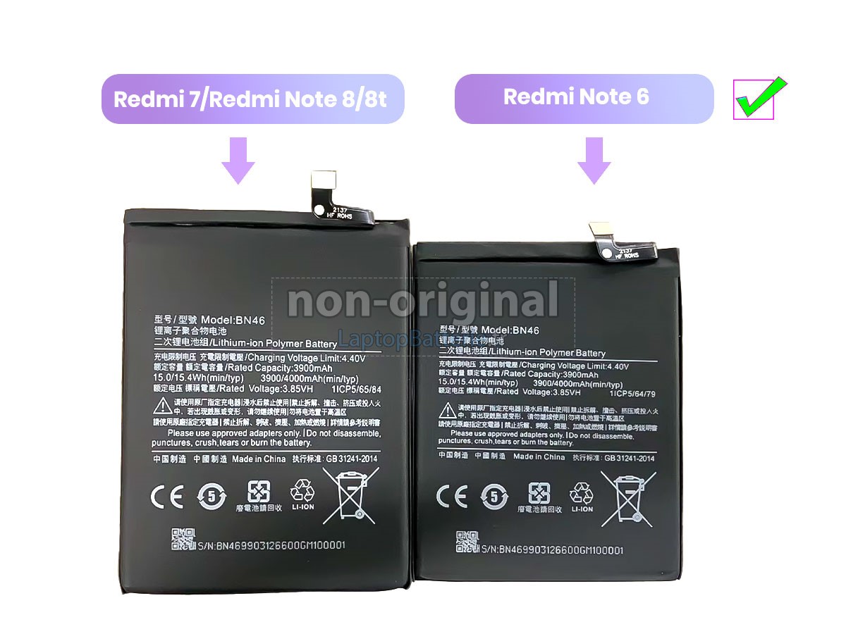 Batterie pour XiaoMi BN46(1ICP5/64/79)