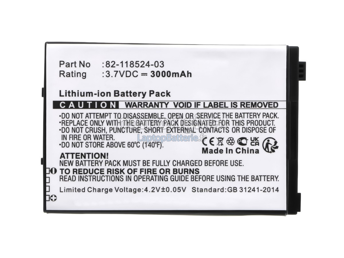 Batterie pour Zebra BTRY-MCXX-3080-01R