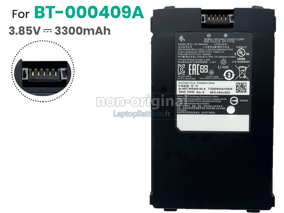 Batterie pour Zebra BTRY-TC2Y-1XMA1-01