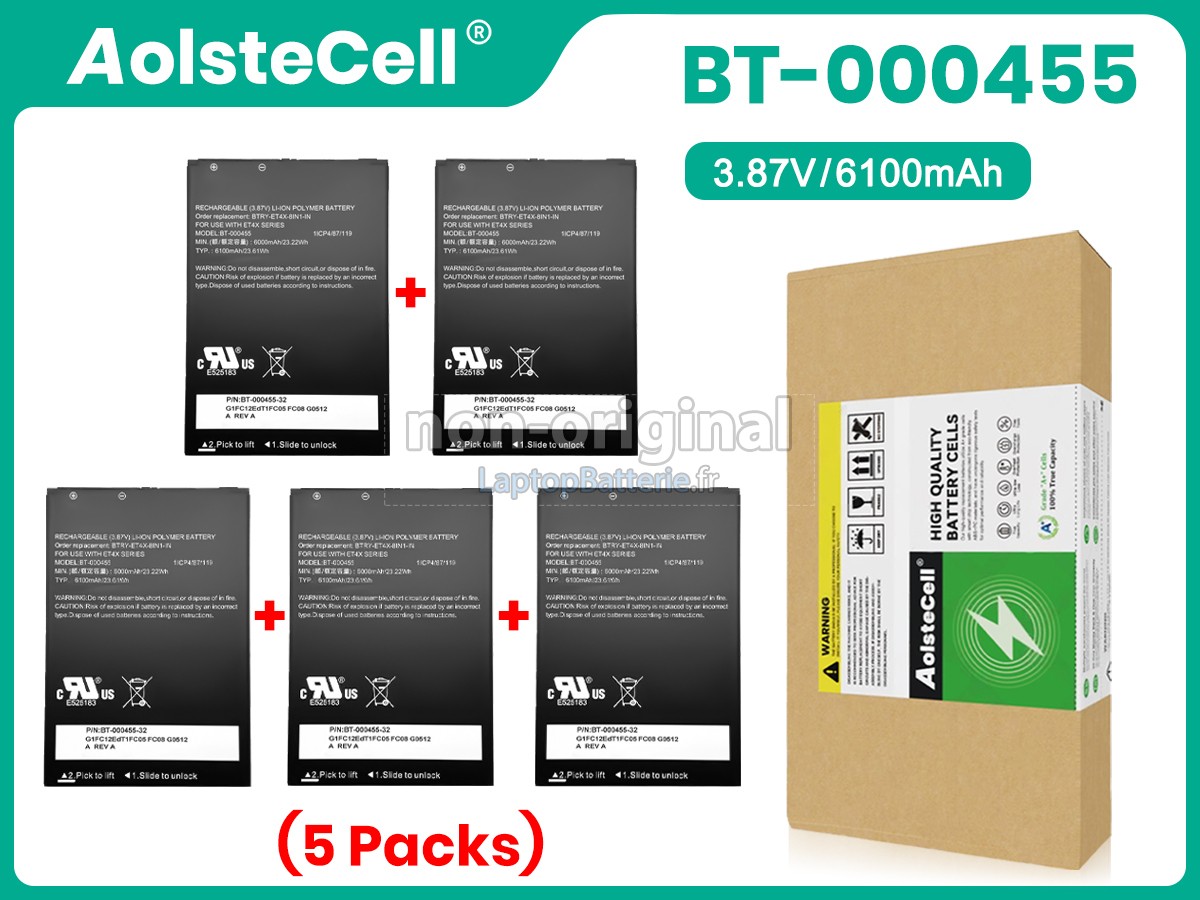 Batterie pour Zebra BT-000455(1ICP4/87/119)