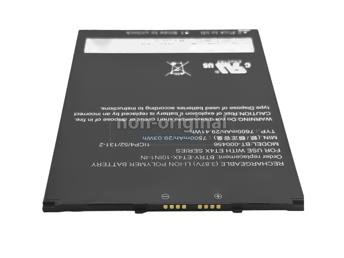 Batterie pour Zebra BT-000456(1ICP4/52/131-2)