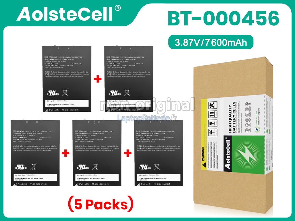 Batterie pour Zebra BT-000456(1ICP4/52/131-2)