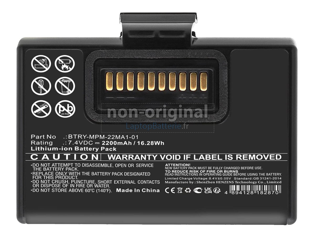Batterie pour Zebra BTRY-MPM-22MA1-01