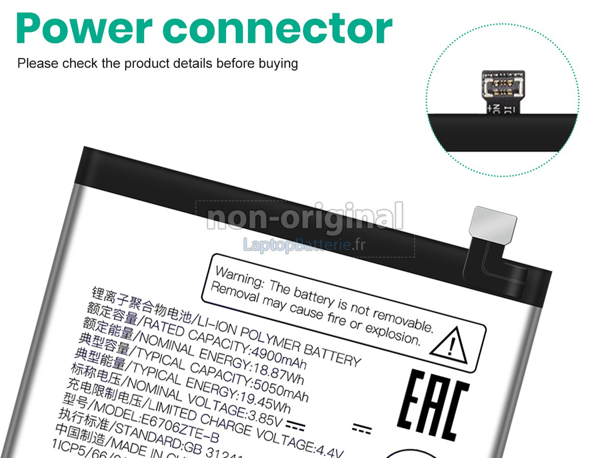 Batterie pour ZTE AXON 60 LITE